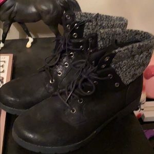 Black boots
